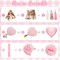 Pink Bow Birthday Party Decorations, Coquette Bow Light Pink and White Confetti Long Balloons Happy Birthday Banner Fringe Curtain Tassel Pompoms for Women Girls Theme Baby Shower Party Decorations